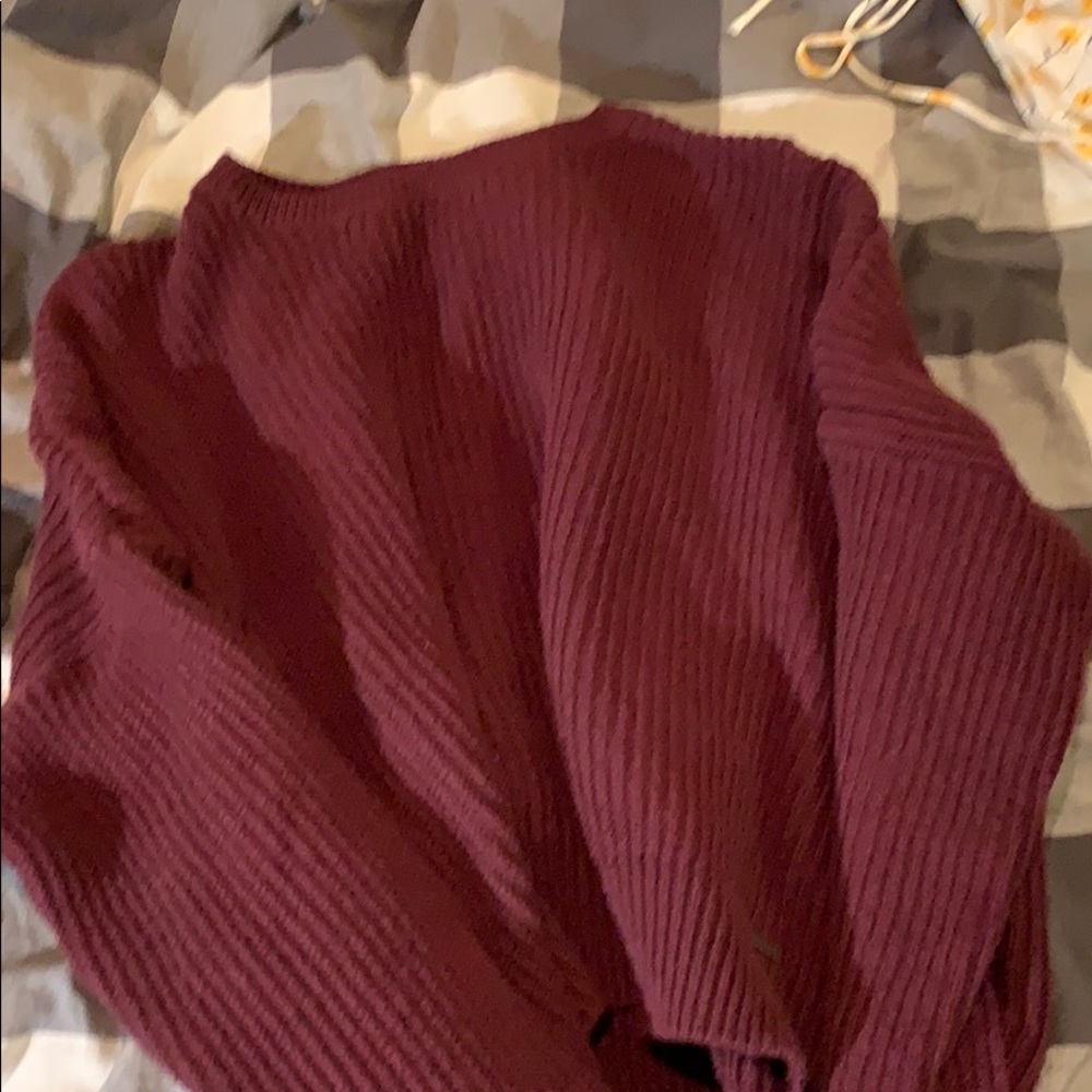 Burgundy Hollister Sweater